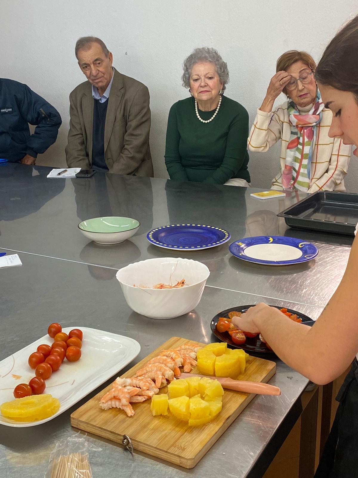 Receta de brochetas del taller de cocina navideño de Vigo