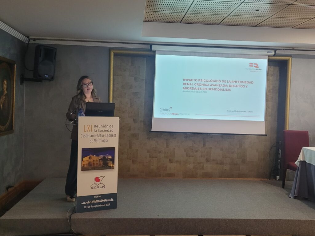 Solmar Rodríguez habla del impacto emocional de la hemodiálisis en el congreso de la SCALN 2025