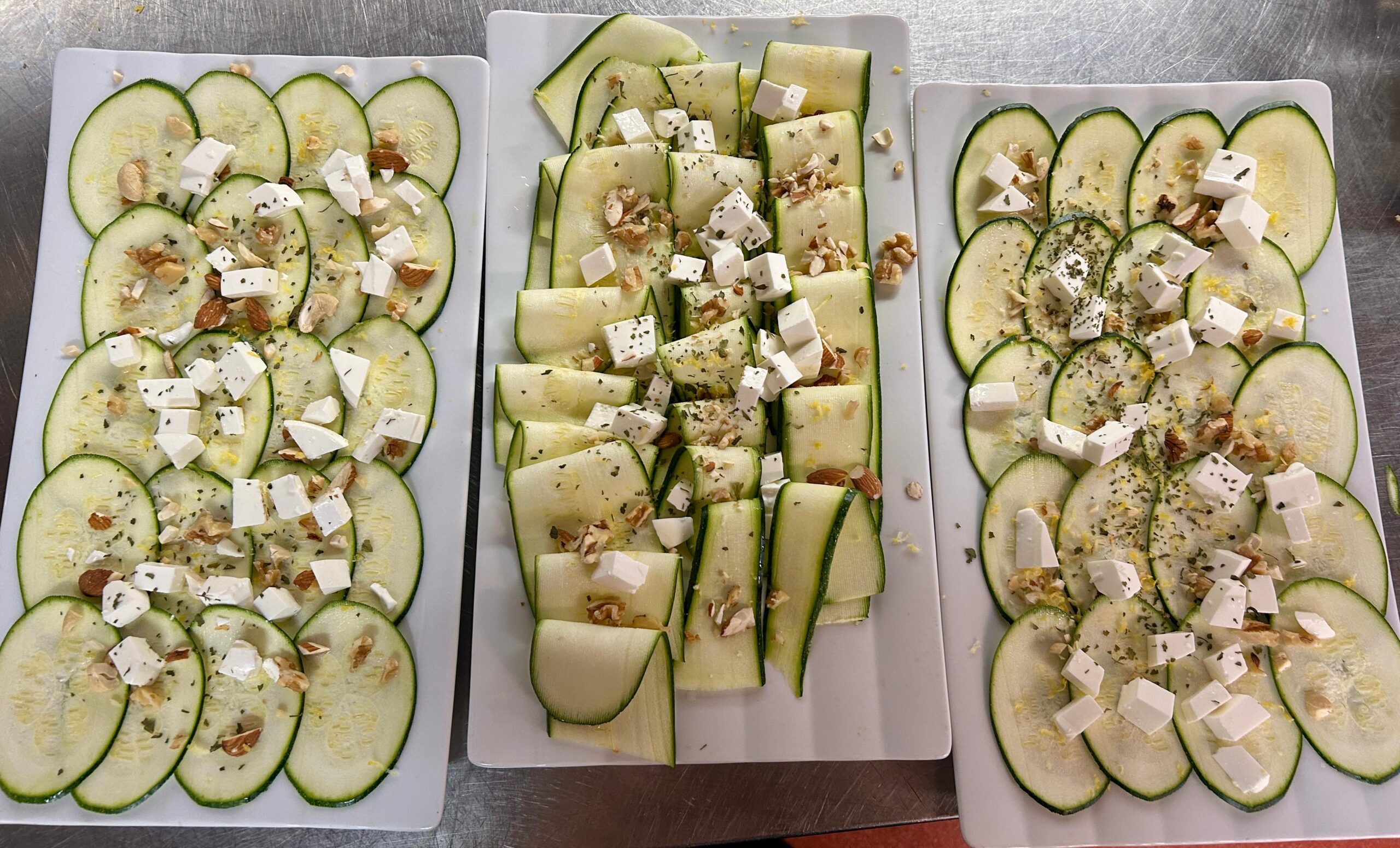Carpaccio de calabacín Taller tapas saludables para compartir en verano