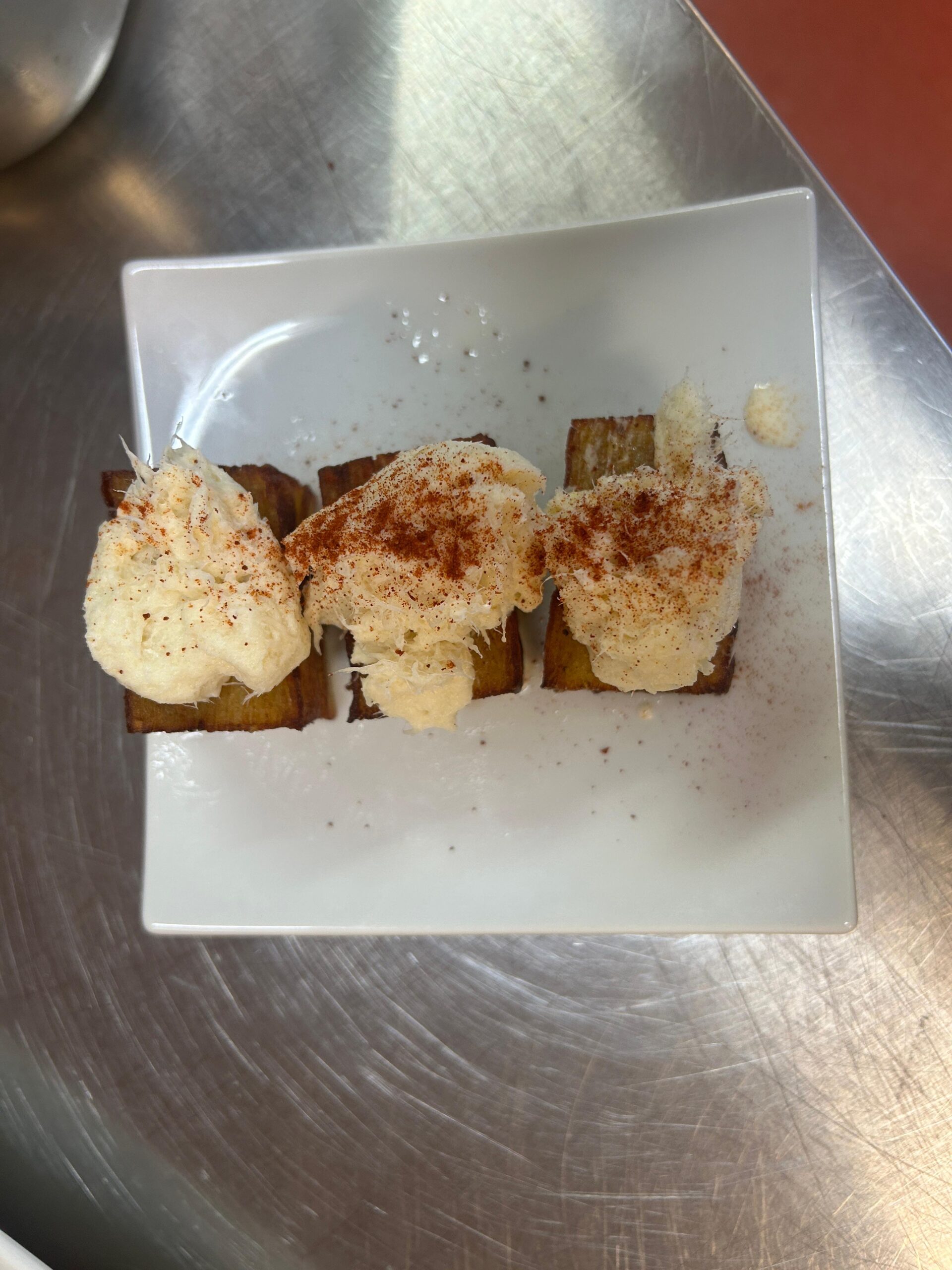 Milhojas con bacalao Taller tapas saludables para compartir en verano