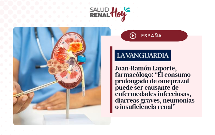 La Vanguardia: Joan-Ramón Laporte, farmacólogo: “El consumo prolongado de omeprazol puede ser causante de (...) insuficiencia renal”